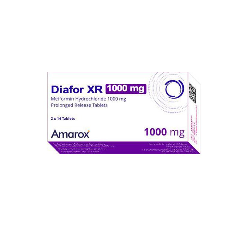 Diafor xr 1000 mg / 28 tab