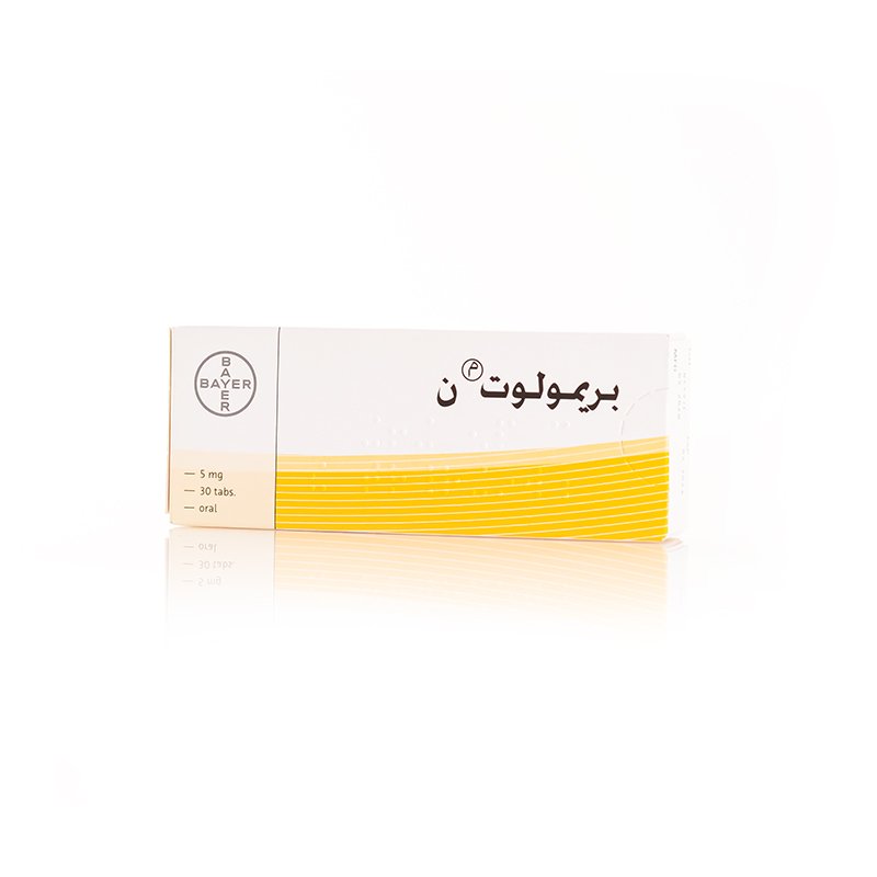 بريمولوت ن 5 مجم، علاج تأخير الدورة الشهرية - 30 قرص