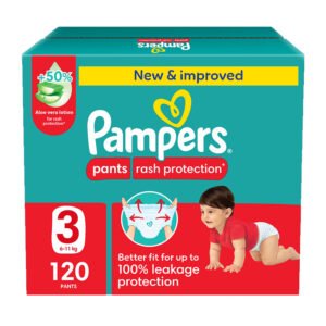 بامبرز كلوت بيبي بلوشن الصبار مقاس (3) 6-11 كجم عبوة ضخمة 120 حفاضة