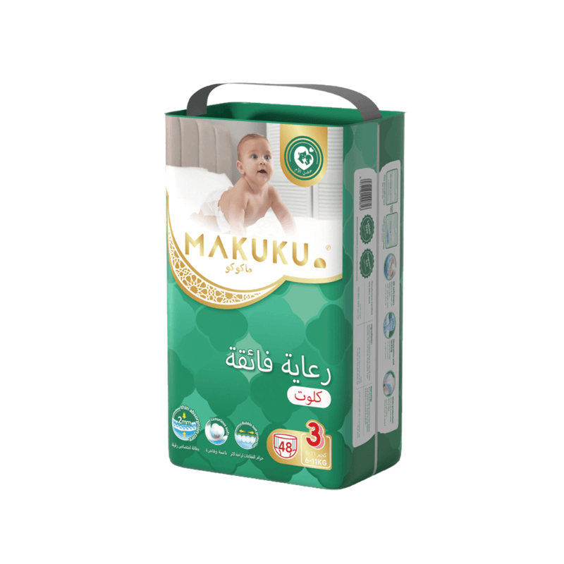 ماكوكو حفاضات العناية الفائقة كلوت مقاس (3) 48 قطعة