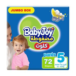 بيبي جوي كلوت مقاس 5 العبوة 72 حبة 12-18 كيلو