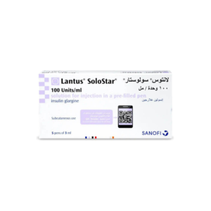 لانتوس سولوستار 100 وحدة دولية 5 اقلام 3 مل