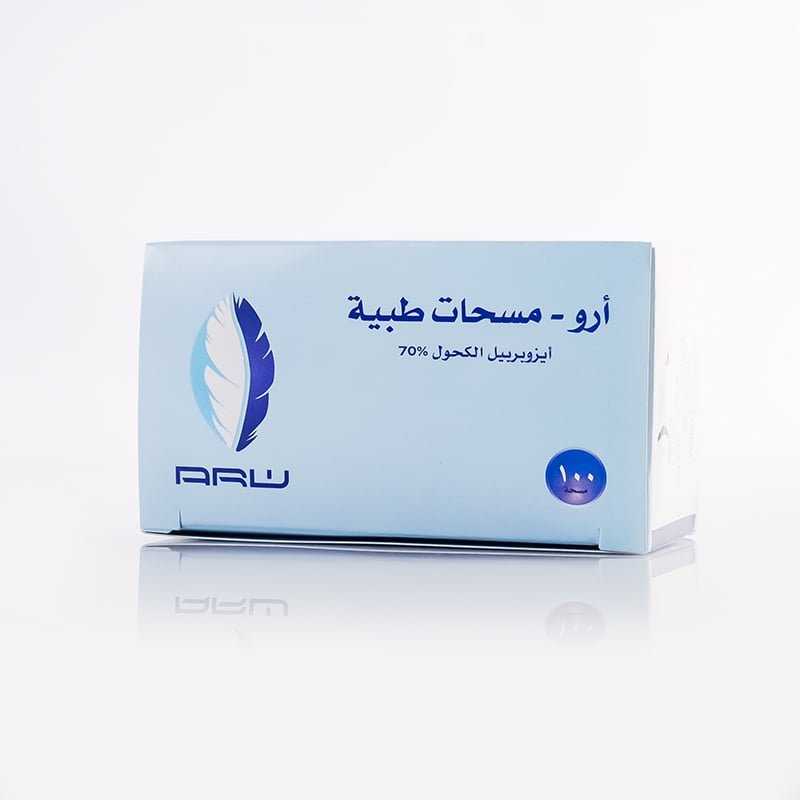 مسحات كحول ارو (100 حبة)