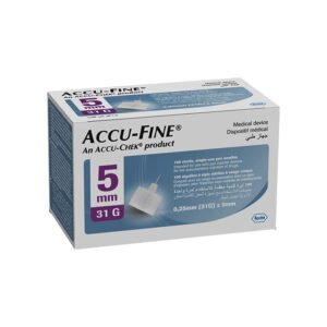 اكيوتشيك أكيو فاين إبر معقمة لقلم الانسولين (31G) x 5mm عدد 100 ابرة