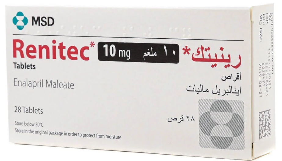 Renitec 10 mg 28 Tablets رينيتك 10 مجم 28 قرص