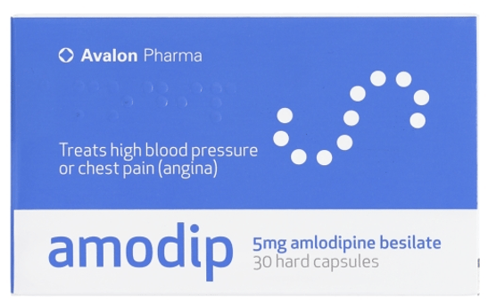 Amodip 5 Mg 30 Capsules أموديب 5 مجم 30 كبسولة