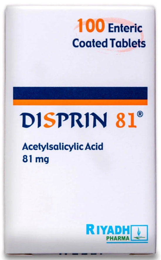 Disprin 81 mg Tablet 100pcs ديسبرين 81 مجم 100 قرص