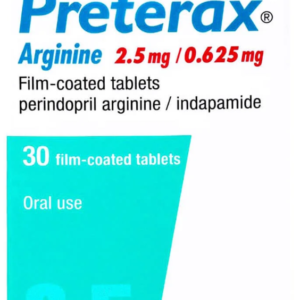 Preterax 2.5 mg / 0.625 mg Tablets 30 بريتيراكس 2.5/0.625 مجم 30 قرص