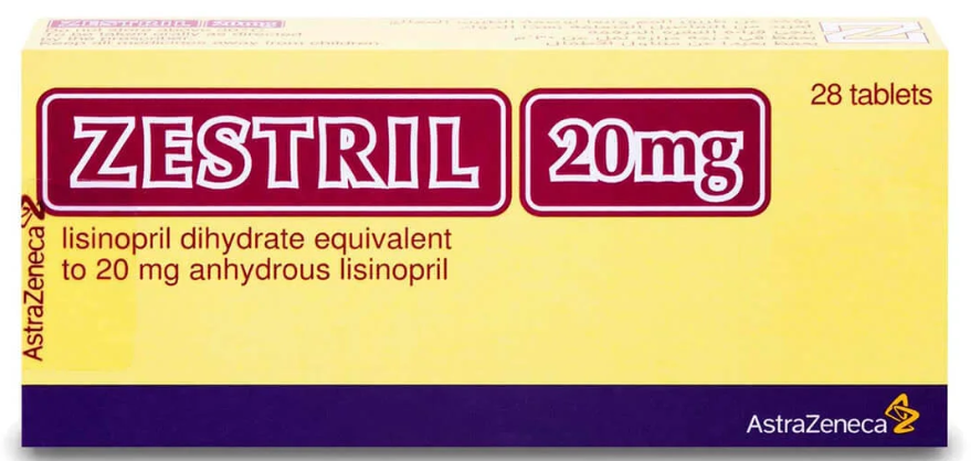 Zestril 20 mg 28 Tablets زستريل 20 مجم 28 قرص