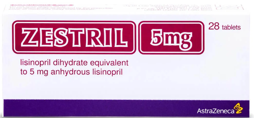 Zestril 5 mg 28 Tablets زستريل 5 مجم 28 قرص