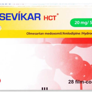 Sevikar HCT 20/5/12.5 mg 28 Tablets سيفيكار اتش سي تي 20/5/12.5 ملجم 28 قرص