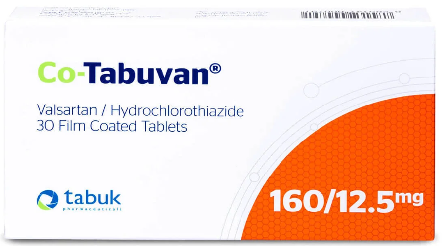 Co‑Tabuvan 160 mg/12.5 mg 30 Tablets كو تابوفان 160/12.5 مجم 30 قرص