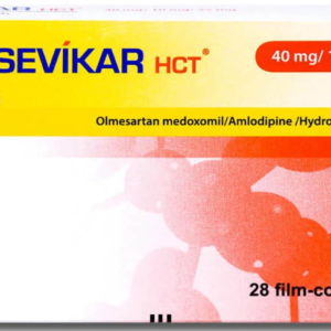 Sevikar HCT 40/10/25 mg 28 Tablets سيفيكار اتش سي تي 40/10/25 ملجم 28 قرص