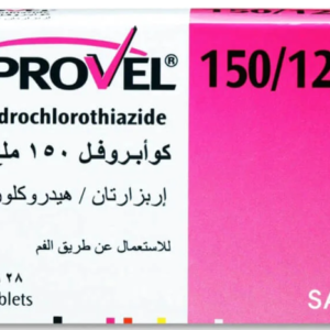 Co‑Aprovel 150 mg / 12.5 mg 28 Tablets  كو ابروفيل 150/12.5 مجم 28 قرص