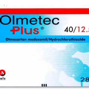 Olmetec 40 mg / 12.5 mg 28 Tablets اولميتك 40/12.5 مجم 28 قرص