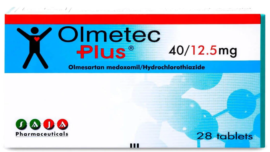Olmetec 40 mg / 12.5 mg 28 Tablets اولميتك 40/12.5 مجم 28 قرص