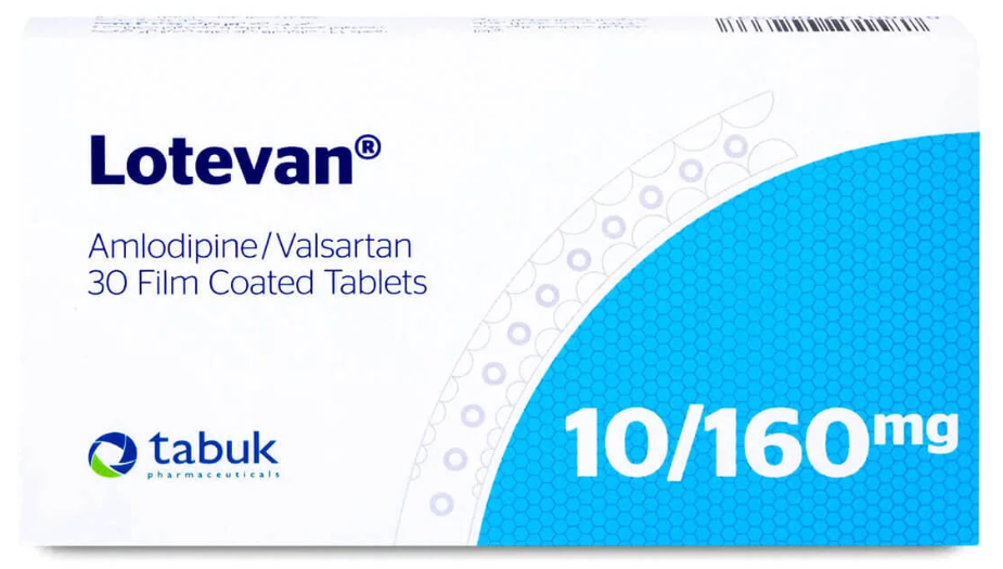 Lotevan 10 mg/160 mg 30 Tablets لوتيفان 10/160 مجم 30 قرص