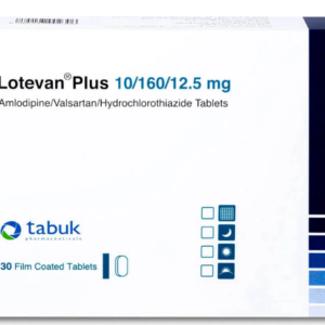 Lotevan Plus 10 / 160 / 12.5 mg  30 Tablets لوتيفان بلس 12.5/160/10 ملجم 30 قرص
