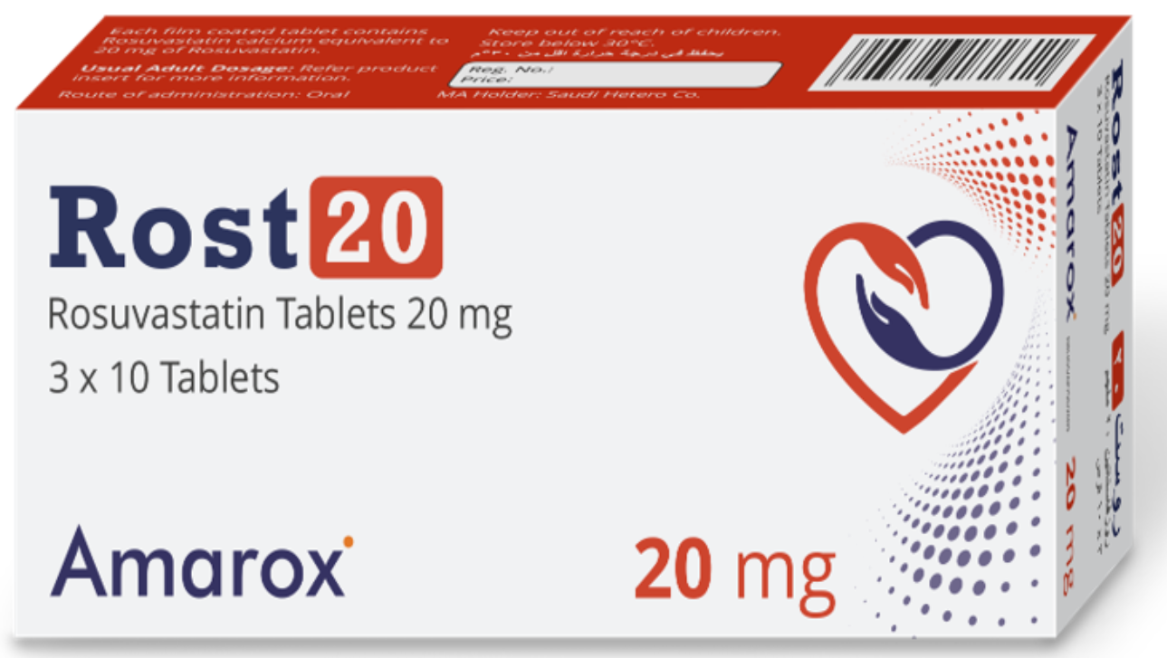 Rost 20 mg 30 Tablets روست 20 مجم 30 قرص