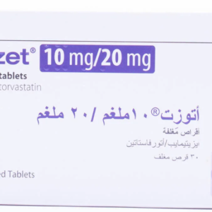 Atozet 10/20 mg  30 Tablets أتوزت 10 ملجم/20 ملجم 30 قرص