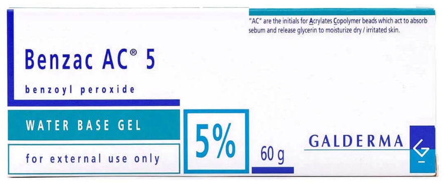 Benzac-Ac 5% Gel 60 gm بنزاك ايه سي 5% جل 60 جم